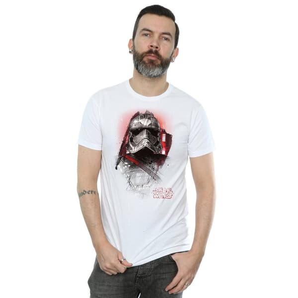 Star Wars Mens The Last Jedi Captain Phasma Brushed T-Shirt