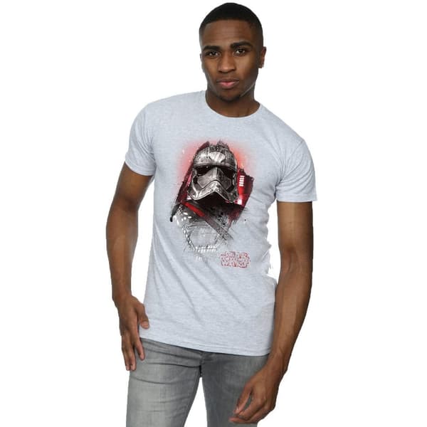 Star Wars Mens The Last Jedi Captain Phasma Brushed T-Shirt