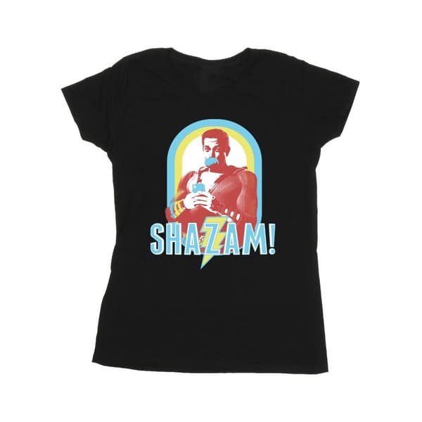 DC Comics Womens/Ladies Shazam Buble Gum Frame Cotton T-Shirt