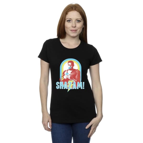 DC Comics Womens/Ladies Shazam Buble Gum Frame Cotton T-Shirt