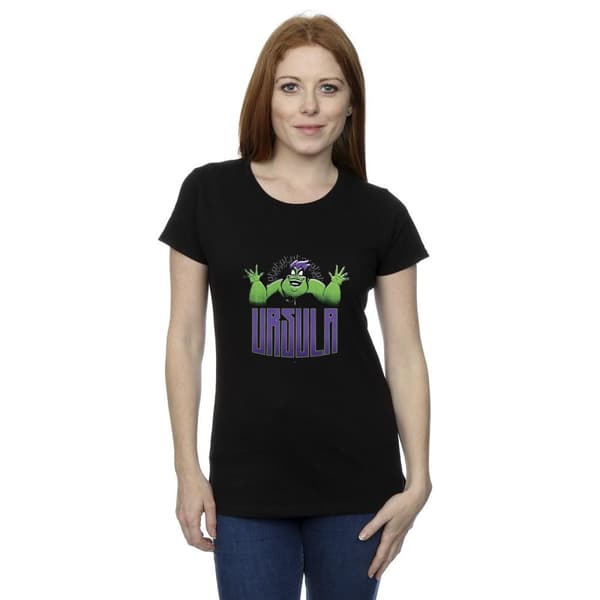 Disney Womens/Ladies Villains Ursula Green Cotton T-Shirt