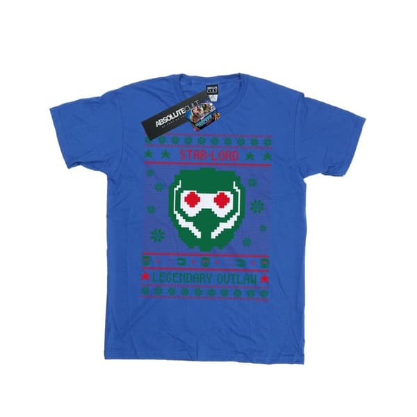 Marvel Mens Guardians Of The Galaxy Vol. 2 Star Lord Fair Isle T-Shirt