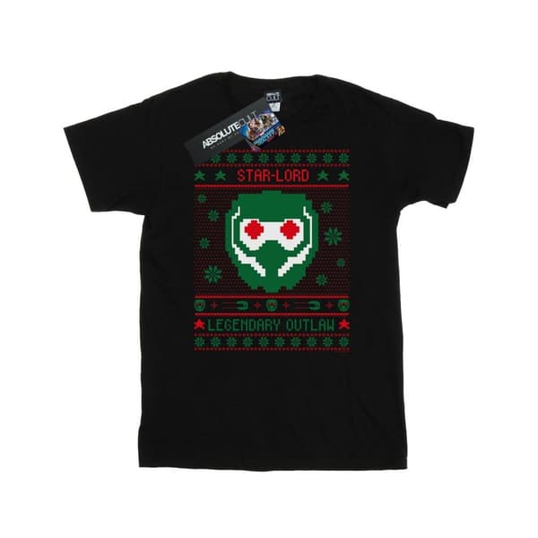 Marvel Mens Guardians Of The Galaxy Vol. 2 Star Lord Fair Isle T-Shirt