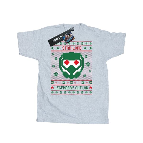 Marvel Guardians Of The Galaxy Vol. 2 Star Lord Fair Isle T-shirt för herrar
