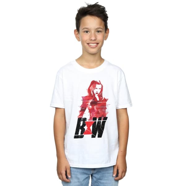 Marvel Pojkar Black Widow Movie Logo Artwork T-shirt