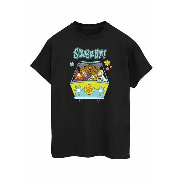 Scooby Doo Womens/Ladies Mystery Machine Group Cotton Boyfriend T-Shirt