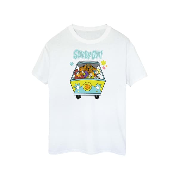 Scooby Doo Womens/Ladies Mystery Machine Group Cotton Boyfriend T-Shirt