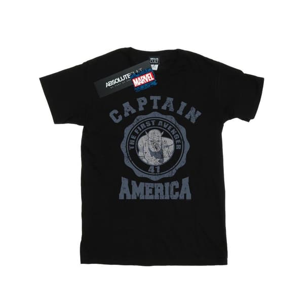 Marvel Collegiate-shirt med Captain America för herrar