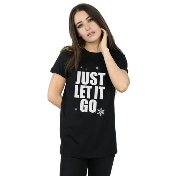 Disney Dam/kvinnor Wreck It Ralph Elsa´s Skjorta Bomull Boyfriend T-shirt