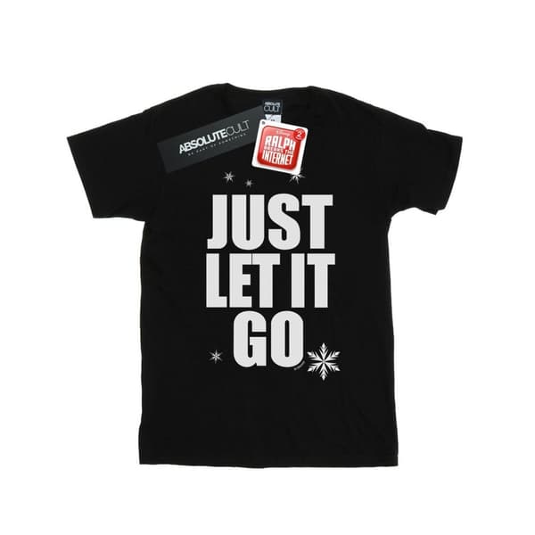 Disney Dam/kvinnor Wreck It Ralph Elsa´s Skjorta Bomull Boyfriend T-shirt