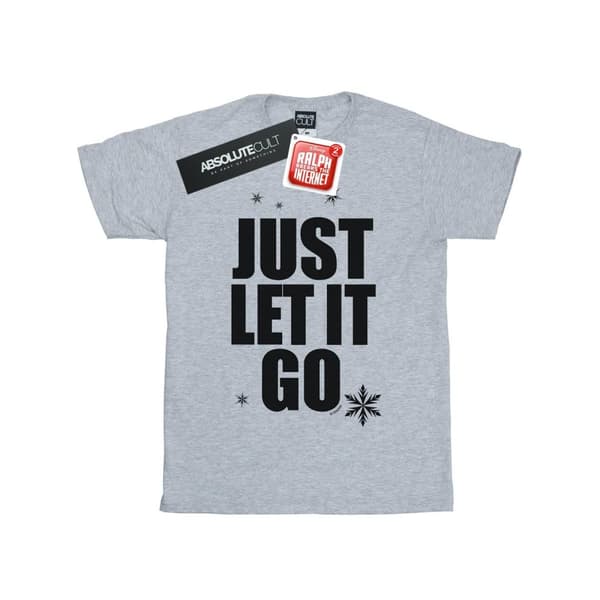 Disney Dam/kvinnor Wreck It Ralph Elsa´s Skjorta Bomull Boyfriend T-shirt