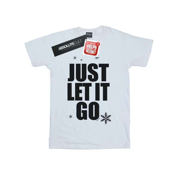 Disney Dam/kvinnor Wreck It Ralph Elsa´s Skjorta Bomull Boyfriend T-shirt