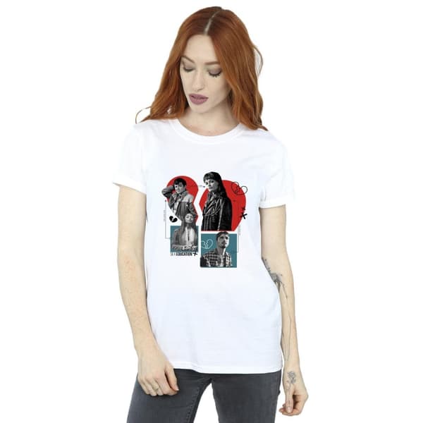 Netflix Womens/Ladies Sex Education Heart Break For All Cotton Boyfriend T-Shirt