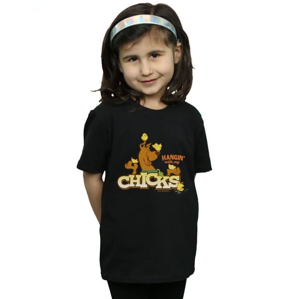 Scooby Doo Girls Hangin With My Chicks Cotton T-Shirt