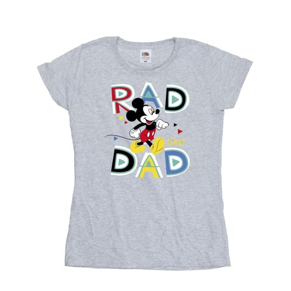 Disney Womens/Ladies Mickey Mouse Rad Dad Cotton T-Shirt