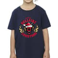 Miniatyrbild 3 av 4: Netflix Stranger Things Hellfire Christmas T-shirt i bomull för flickor