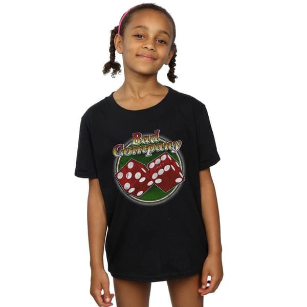 Bad Company Girls Straight Shooter Dice Cotton T-Shirt