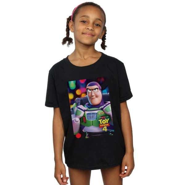 Disney T-shirt i bomull med affisch av Buzz Lightyear från Toy Story 4