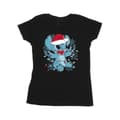 Miniatyrbilde 1 av 3: Disney Womens/Ladies Lilo And Stitch Christmas Lights Sketch Cotton T-Shirt