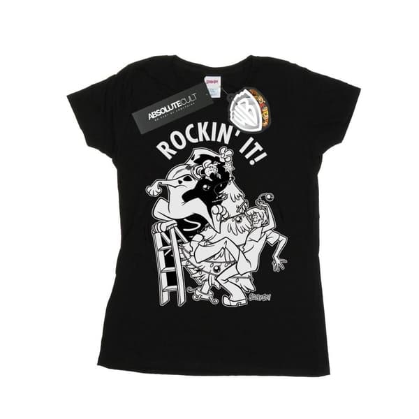 Scooby Doo Womens/Ladies Rockin´ It Christmas Cotton T-Shirt