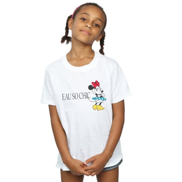 Disney Girls Minnie Mouse Eau So Chic Cotton T-Shirt