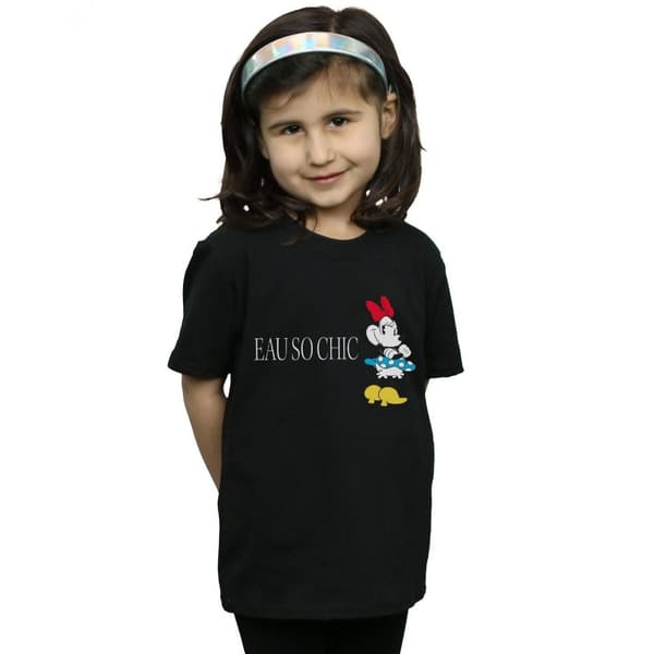 Disney Girls Minnie Mouse Eau So Chic Cotton T-Shirt