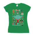 Miniatyrbild 1 av 4: Star Wars Yoda Christmas - bomulls-T-shirt för kvinnor/damer
