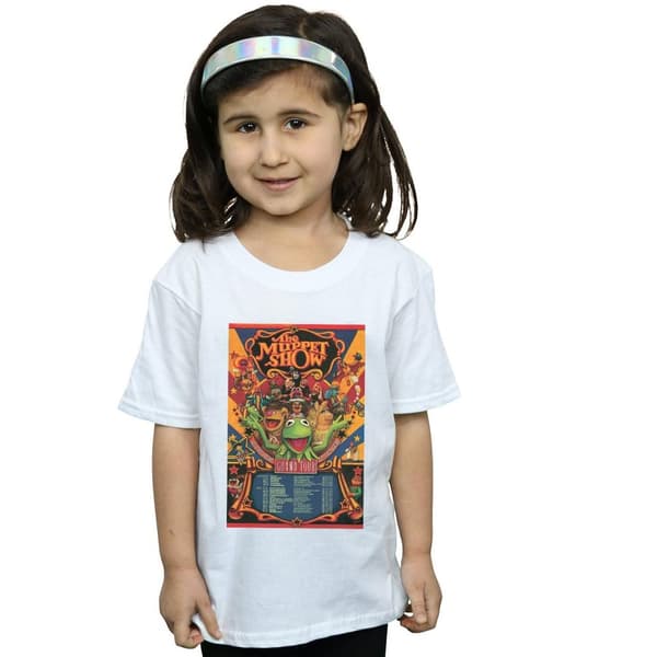 Disney Mupparna The Muppet Show Poster T-shirt i bomull för flickor