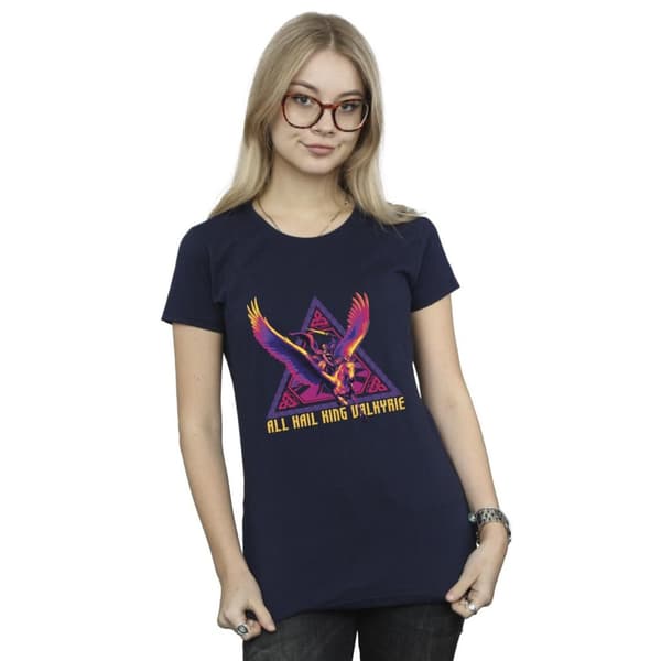 Marvel Dam/Tjej Thor Love And Thunder All Hail Valkyrie - T-shirt i bomull