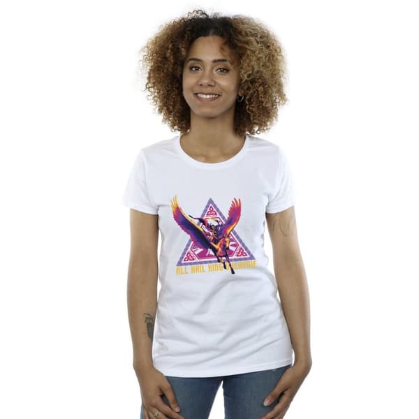 Marvel Dam/Tjej Thor Love And Thunder All Hail Valkyrie - T-shirt i bomull