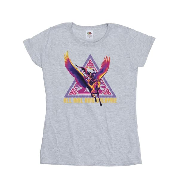 Marvel Dam/Tjej Thor Love And Thunder All Hail Valkyrie - T-shirt i bomull