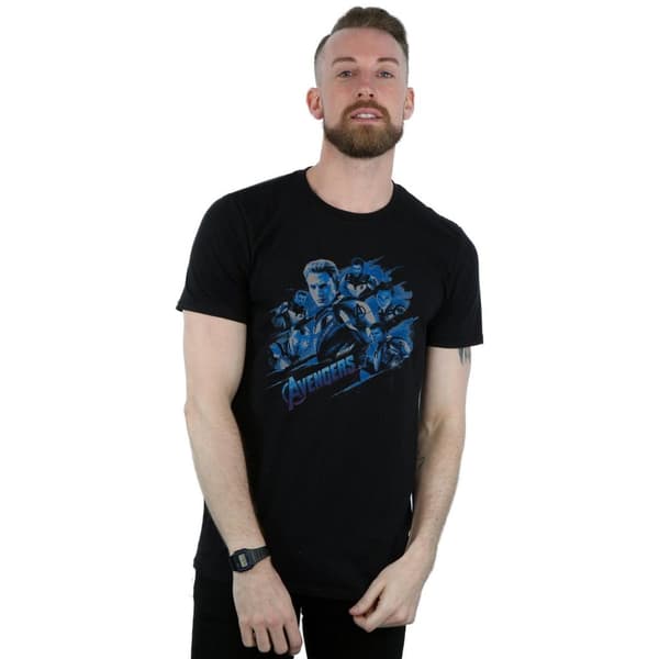 Marvel Mens Avengers Endgame Hero Flash T-Shirt