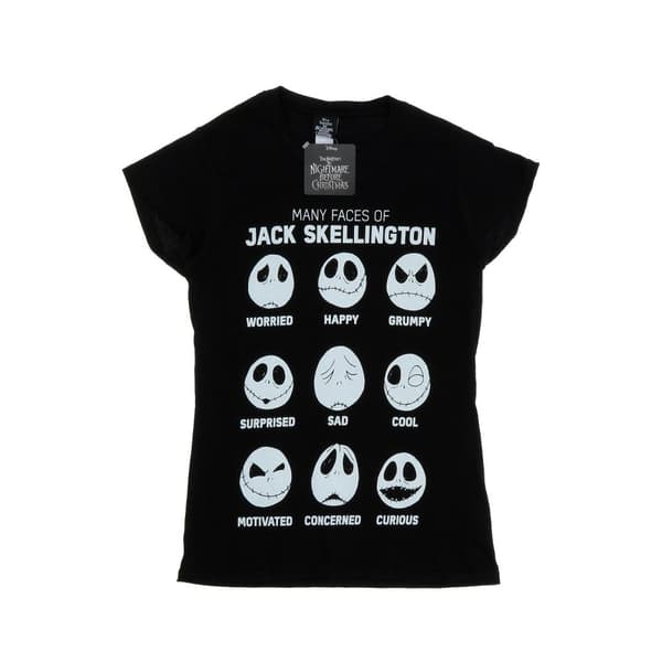Disney Dam/Lady Nightmare Before Christmas Many Faces Of Jack - T-shirt i bomull