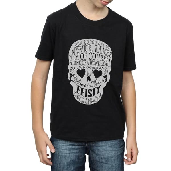 Disney Boys Tinker Bell Skull T-Shirt