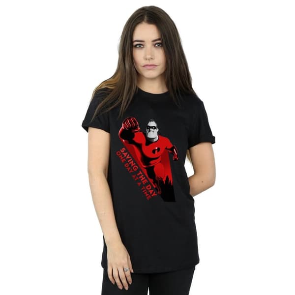 Disney Dam/Tjej The Incredibles Saving The Day Boyfriend T-shirt i bomull