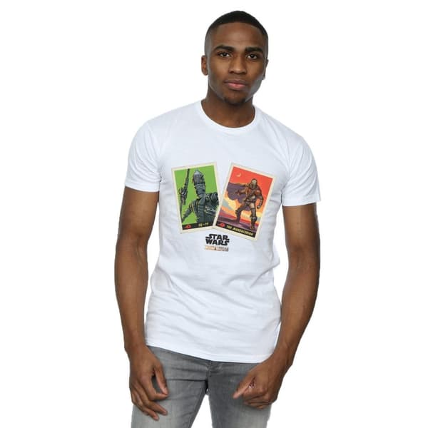 Star Wars Mens The Mandalorian - T-shirt med samlarkort
