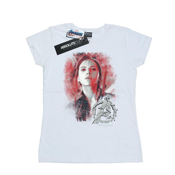 Marvel Womens/Ladies Avengers Endgame Black Widow Brushed Cotton T-Shirt