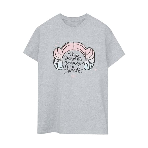 Star Wars Dam/kvinnor Princess Leia Future Of The Galaxy Boyfriend T-shirt i bomull