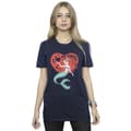 Miniatyrbillede 2 af 3: Disney Womens/Ladies The Little Mermaid Love Daddy Cotton Boyfriend T-Shirt