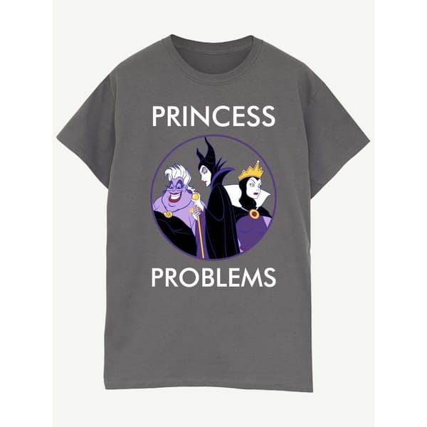 Disney Womens/Ladies Villains Princess Headaches Cotton Boyfriend T-Shirt