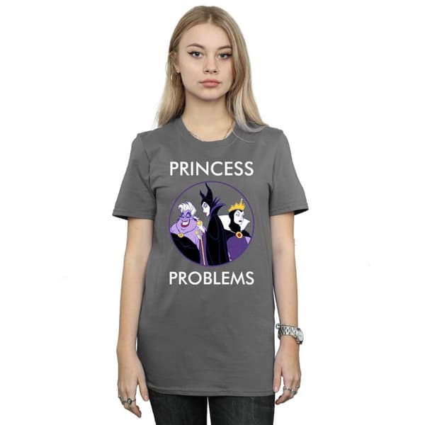 Disney Womens/Ladies Villains Princess Headaches Cotton Boyfriend T-Shirt