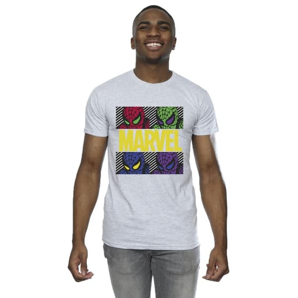 Marvel Mens Spider-Man Pop Art T-Shirt