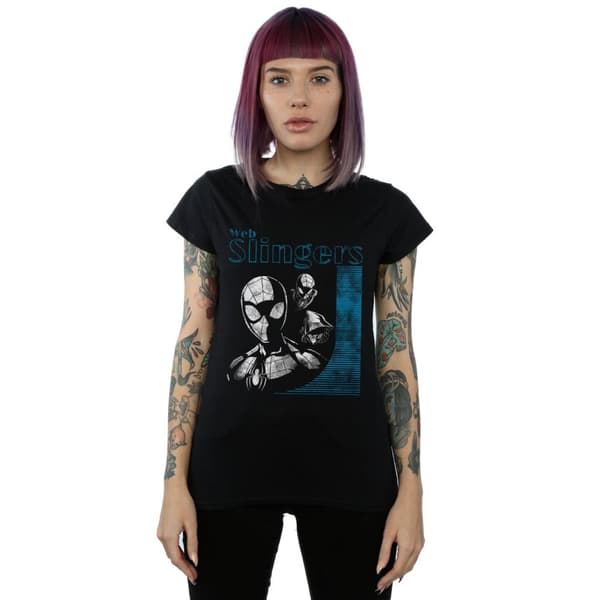 Marvel Womens/Ladies Spider-Man Web Slingers Cotton T-Shirt