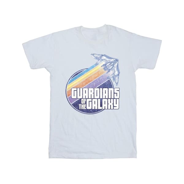 Guardians Of The Galaxy Badge Rocket T-shirt för herrar White XXL