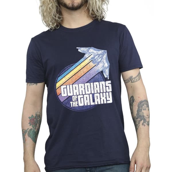 Guardians Of The Galaxy Badge Rocket T-shirt för herrar