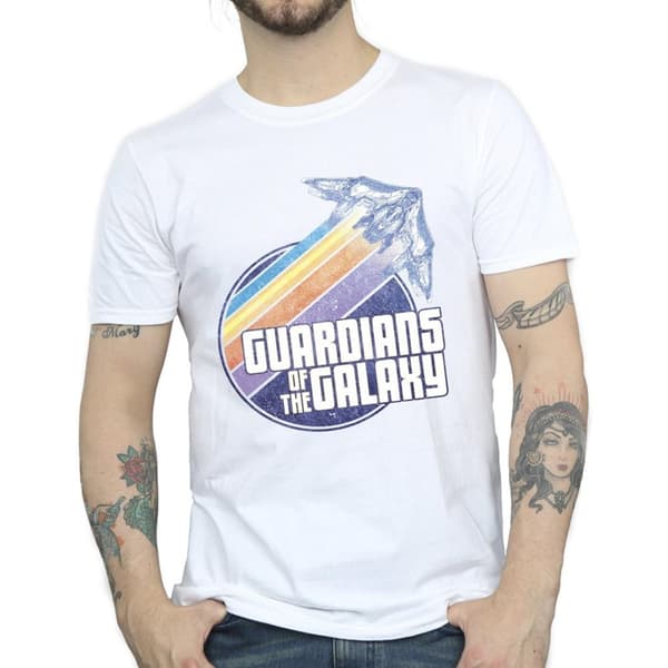 Guardians Of The Galaxy Badge Rocket T-shirt för herrar