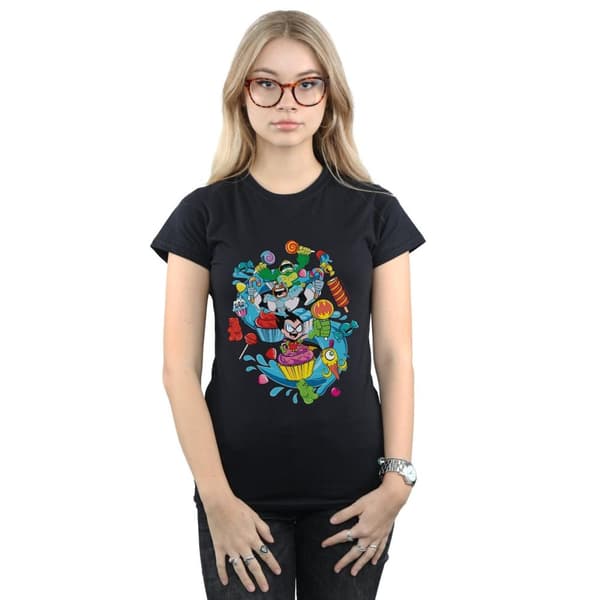 DC Comics Womens/Ladies Teen Titans Go Candy Mania Cotton T-Shirt