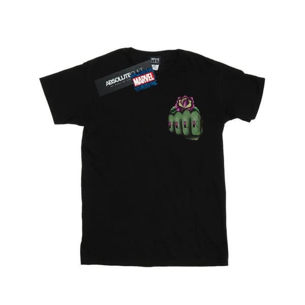 Marvel Mens Hulk Tattoo Fist T-shirt med brösttryck