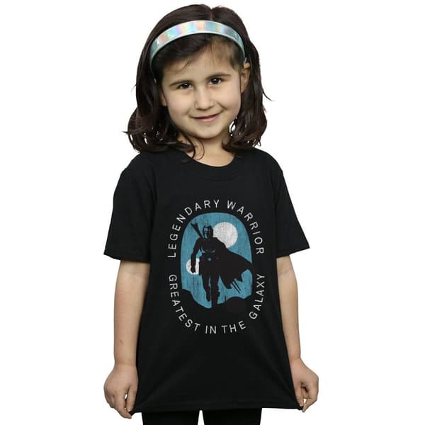 Star Wars Girls The Mandalorian Legendary Warrior Greatest In The Galaxy Cotton T-Shirt
