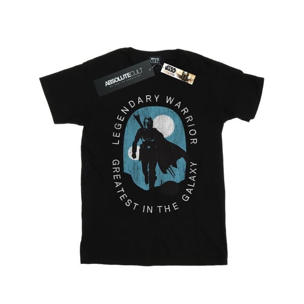 Star Wars Girls The Mandalorian Legendary Warrior Greatest In The Galaxy Cotton T-Shirt